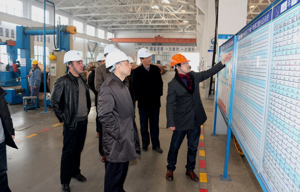 12月25日，廣德縣政府考察團來江蘇上上電纜集團考察