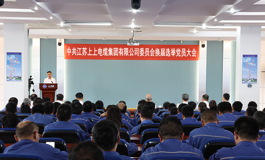黨建引領(lǐng)強(qiáng)根基 凝心聚力啟新程—中共江蘇上上電纜集團(tuán)委員會(huì)換屆選舉黨員大會(huì)圓滿召開